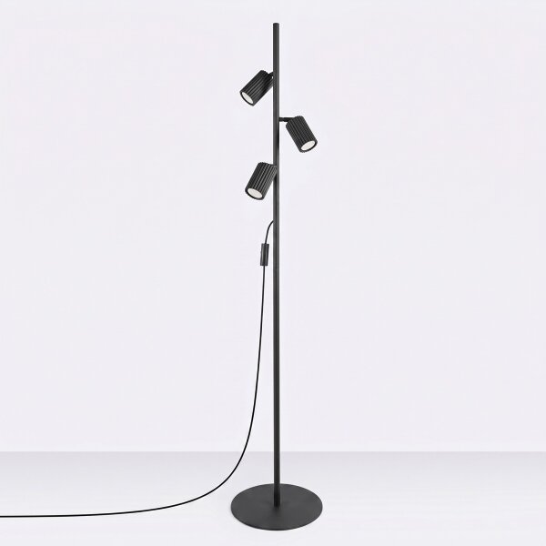 Sollux SL.2016 - Lampadar KARBON 3xGU10/10W/230V negru