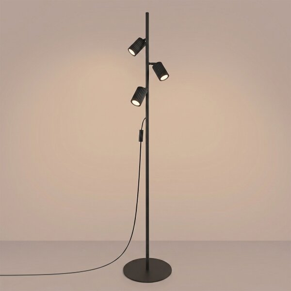 Sollux SL.2016 - Lampadar KARBON 3xGU10/10W/230V negru