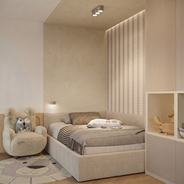 Sollux SL.2619 - Aplică de perete AURA 1xGX53/10W/230V taupe