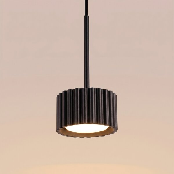 Sollux SL.2677 - Lustră suspendată pe cablu AURA 1xGX53/10W/230V neagră