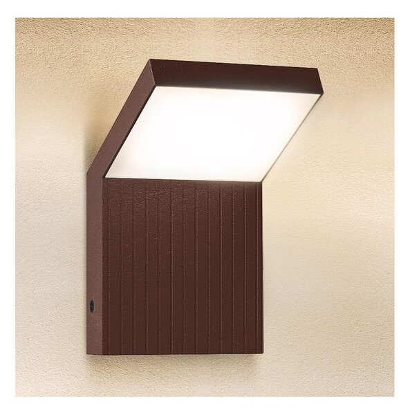Brilagi - Aplica de perete LED de exterior RIANO LED/8W/230V maro IP65