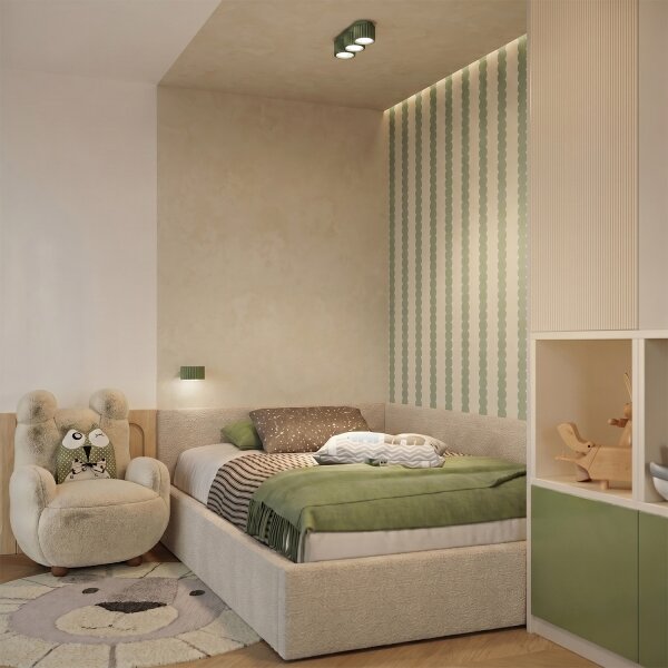 Sollux SL.2615 - Aplica de perete AURA 1xGX53/10W/230V verde