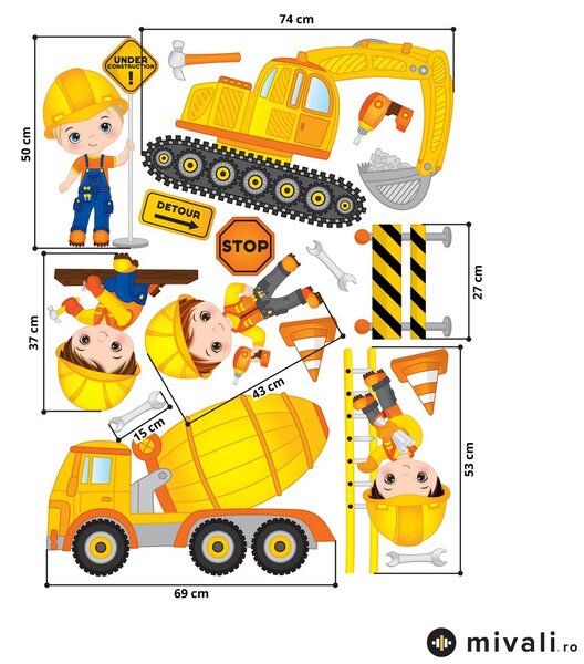 Autocolante de perete - Constructorii