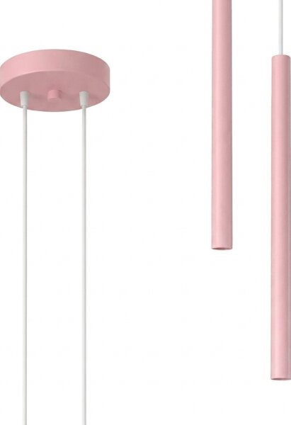Sollux SL.2130 - Lustra suspendată pe cablu PASTELO 2xG9/8W/230V roz