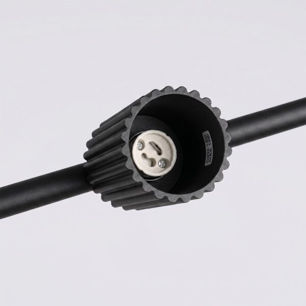 Sollux SL.2712 - Lustru suspendat pe cablu KARBON 4xGU10/10W/230V negru