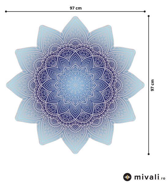 Autocolante de perete - Mandala - albastru