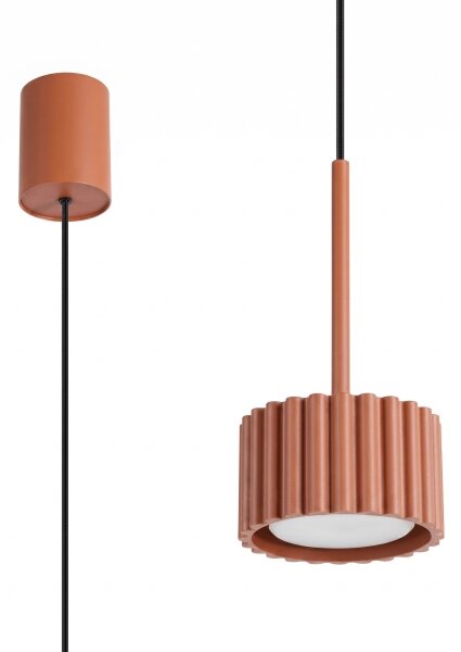 Sollux SL.2680 - Pendul suspendat AURA 1xGX53/10W/230V roșu