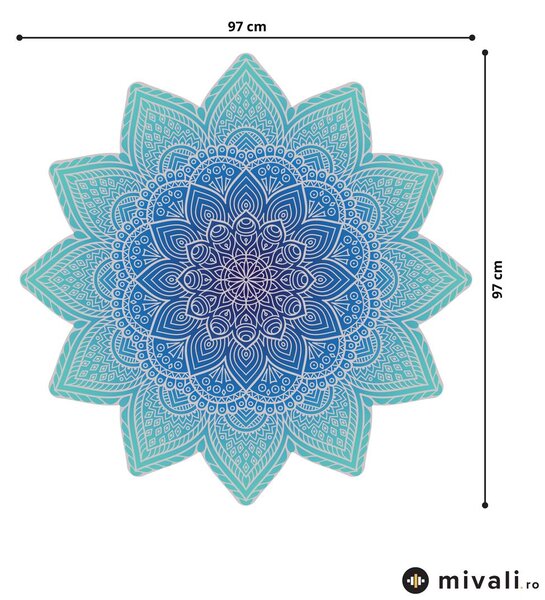 Autocolante de perete - Mandala verde-albastru