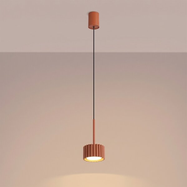 Sollux SL.2680 - Pendul suspendat AURA 1xGX53/10W/230V roșu