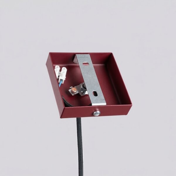 Sollux SL.2121 - Pendul pe cablu PASTELO 1xG9/8W/230V roșu
