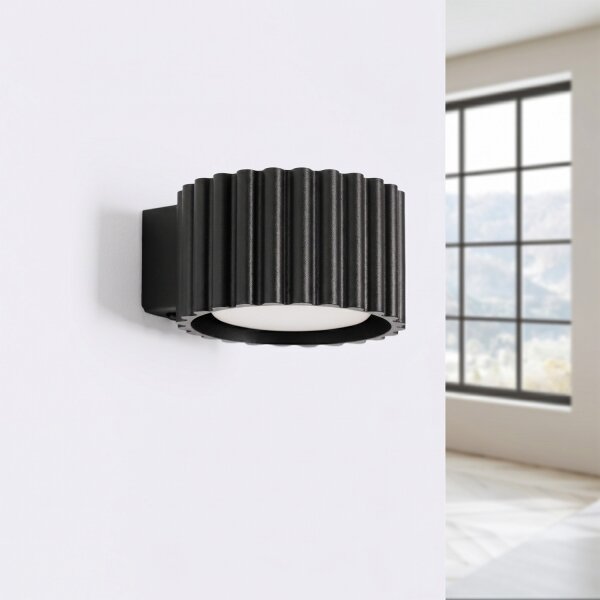 Sollux SL.2613 - Aplică de perete AURA 1xGX53/10W/230V neagră
