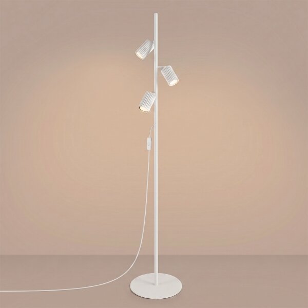 Sollux SL.2014 - Lampadar KARBON 3xGU10/10W/230V alb