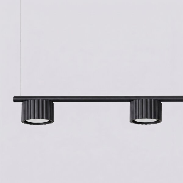 Sollux SL.2696 - Lustră suspendată pe cablu AURA 4xGX53/10W/230V neagră
