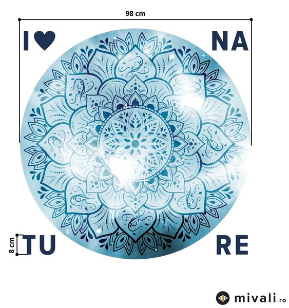 Autocolante de perete - Mandala cu inscripție