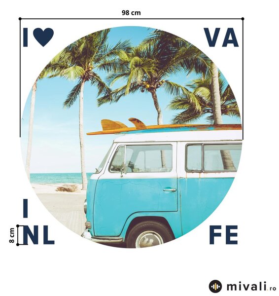 Autocolante de perete - Van cu inscripție