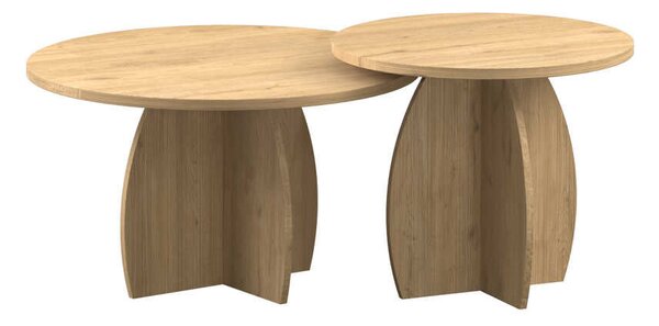 Set 2 Masute Cafea Adore Bohem, Stejar, 100x50x100 cm