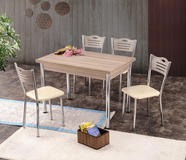 Masă Polo Dining Table, Nuc, 110x75x70 cm