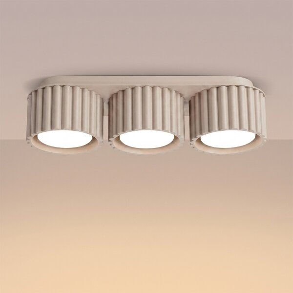 Sollux SL.2635 - Corp de iluminat tip spot AURA 3xGX53/10W/230V taupe
