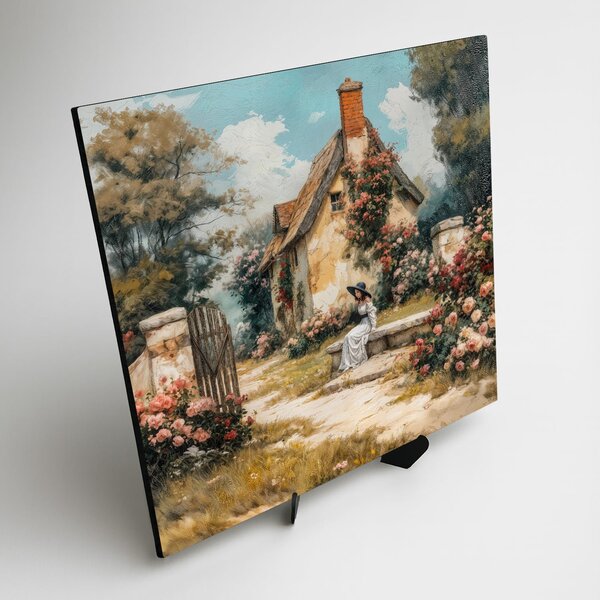 DUBLEZ | Tablou artistic original - Vintage Garden | Imprimare UV premium