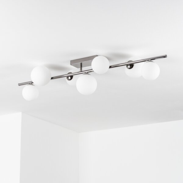 Brilagi - Lustră LED aplicată MILLA 7xG9/3W/230V negru crom/alb