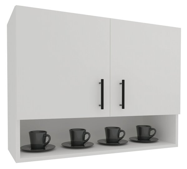 Corp haaus Berna, 2 Usi, cu spatiu, Alb, 80 x 30 x 60 cm
