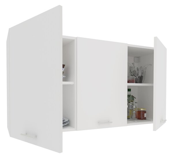 Corp haaus Ebru, 3 Usi, Alb, 120 x 30 x 60 cm