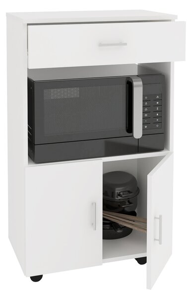 Dulap haaus Arno, 1 Sertar, 2 Usi, Alb, 60 x 35 x 100 cm