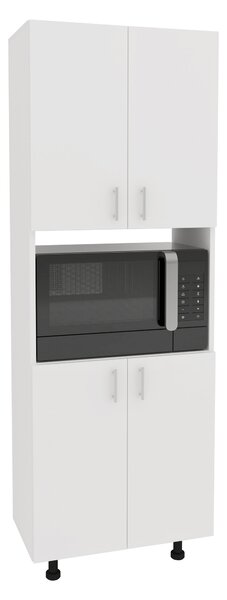 Dulap haaus Arno, 4 Usi, Alb, 56 x 30 x 161 cm
