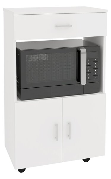 Dulap haaus Arno, 1 Sertar, 2 Usi, Alb, 60 x 35 x 100 cm