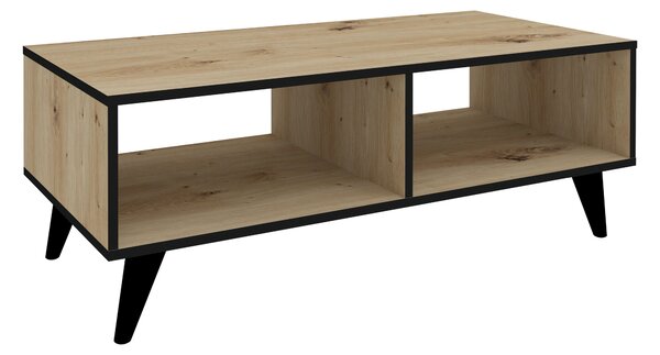 Masuta haaus Melo, Stejar Artisan/Negru, 110 x 50 x 40 cm