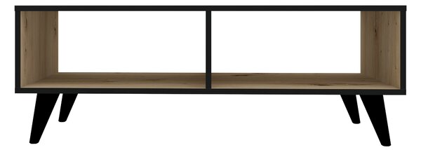 Masuta haaus Melo, Stejar Artisan/Negru, 110 x 50 x 40 cm