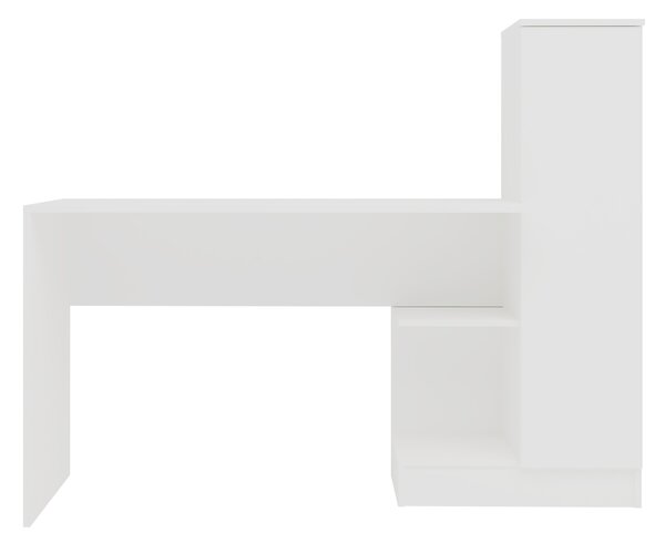 Birou haaus Reims, 1 Usa, Alb, 148 x 45 x 120 cm
