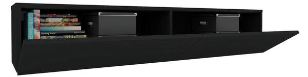 Comoda haaus Isla, 2 Usi, Negru, 135 x 28 x 25 cm