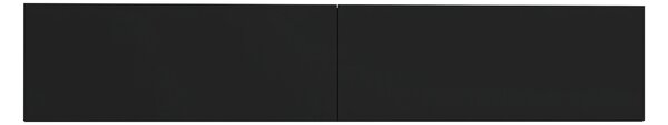 Comoda haaus Isla, 2 Usi, Negru, 135 x 28 x 25 cm