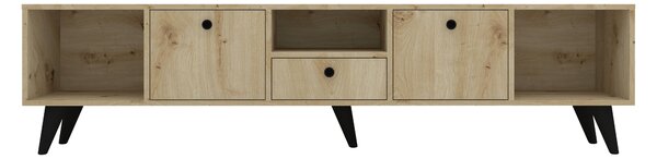 Comoda haaus Malta, 3 Usi, 3 Casete, Stejar Artisan, 180 x 30 x 45 cm