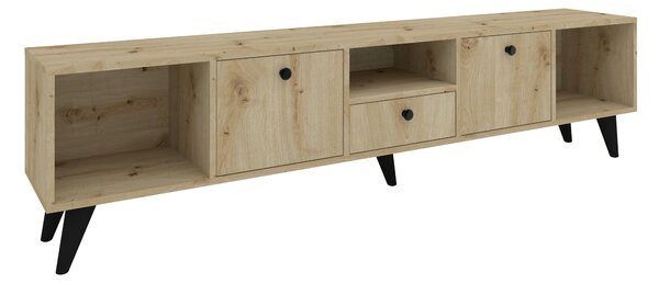 Comoda haaus Malta, 3 Usi, 3 Casete, Stejar Artisan, 180 x 30 x 45 cm