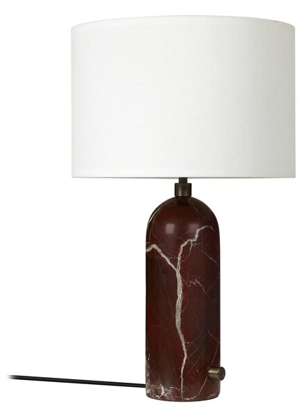 Lampă de masă GUBI, Gravity Small, reglabil, Roșu, Camera de zi, Piatră, Design