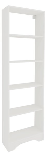 Biblioteca haaus Vivy, 4 Polite, Alb, 57 x 23 x 180 cm