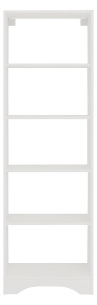 Biblioteca haaus Vivy, 4 Polite, Alb, 57 x 23 x 180 cm