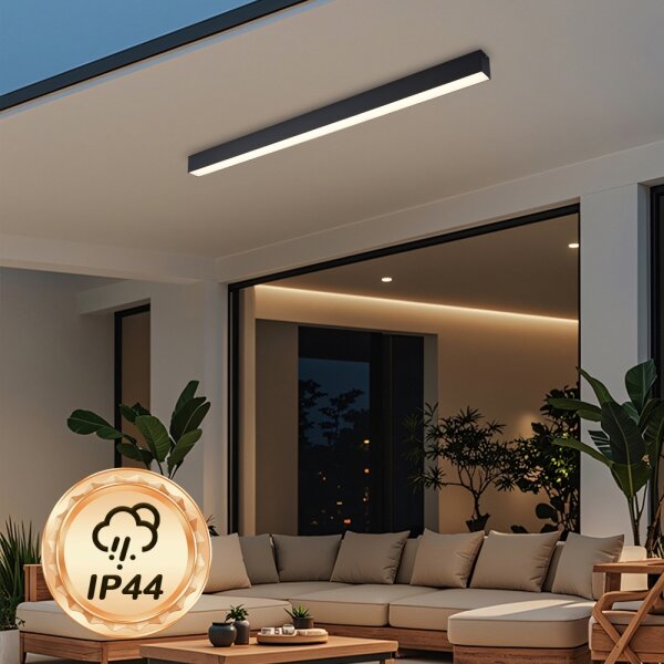 Brilagi - Plafonieră LED pentru baie SLEEKLINE LED/40W/230V, neagră, IP44