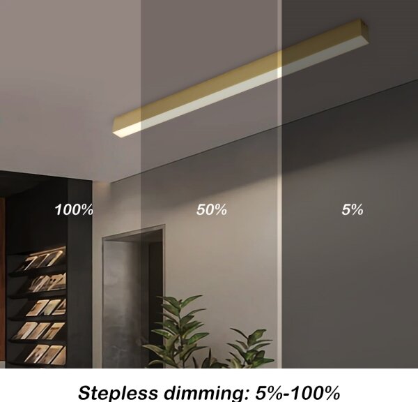 Brilagi - Lampă de tavan LED dimabilă SLEEKLINE LED/40W/230V Wi-Fi Tuya aurie + telecomandă