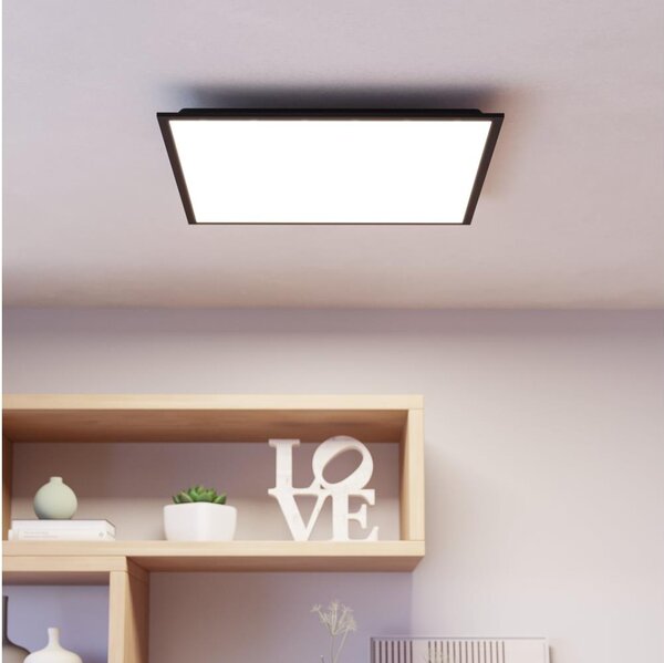 Eglo MORADILLO-Z 901507-LED, panou LED aplicat RGBW, dimabil, LED/33W/230V, 60x60cm, negru