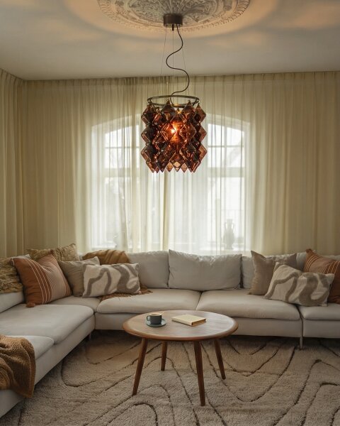 ByRydens 4202700-5500 - Lampă suspendată GEMMA pe cablu, 1xE27/5W/230V