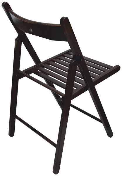 Scaun pliant lemn, Negru, 77 x 44 x 51 cm