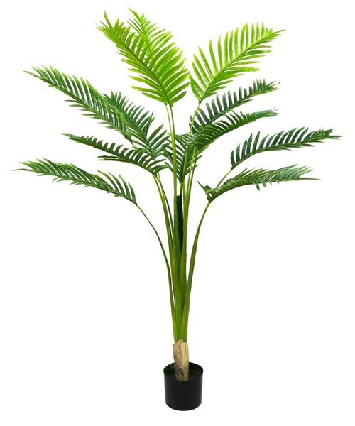 Planta artificiala, Palmier Areca fara ghiveci, 12 frunze, D4254, 155cm, verde