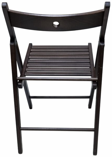 Scaun pliant lemn, wenge, 77x44 cm
