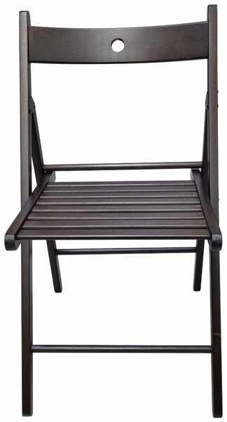 Scaun pliant lemn, wenge, 77x44 cm