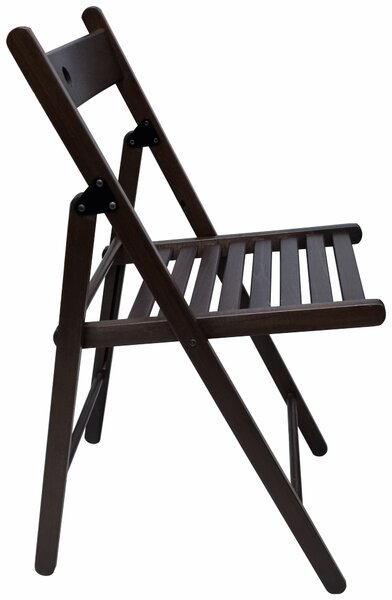 Scaun pliant lemn, wenge, 77x44 cm