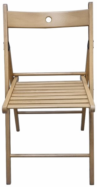Scaun pliant lemn, fag natur, 77x44 cm