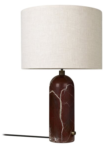 Lampă de masă GUBI, Gravity Large, reglabil, Roșu, Camera de zi, Piatră, Design